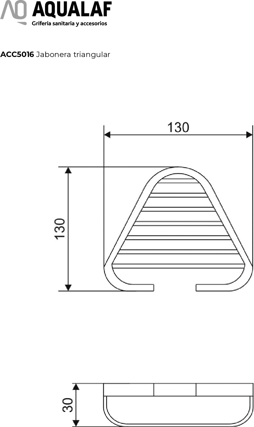 Diseño técnico - Jabonera triangular