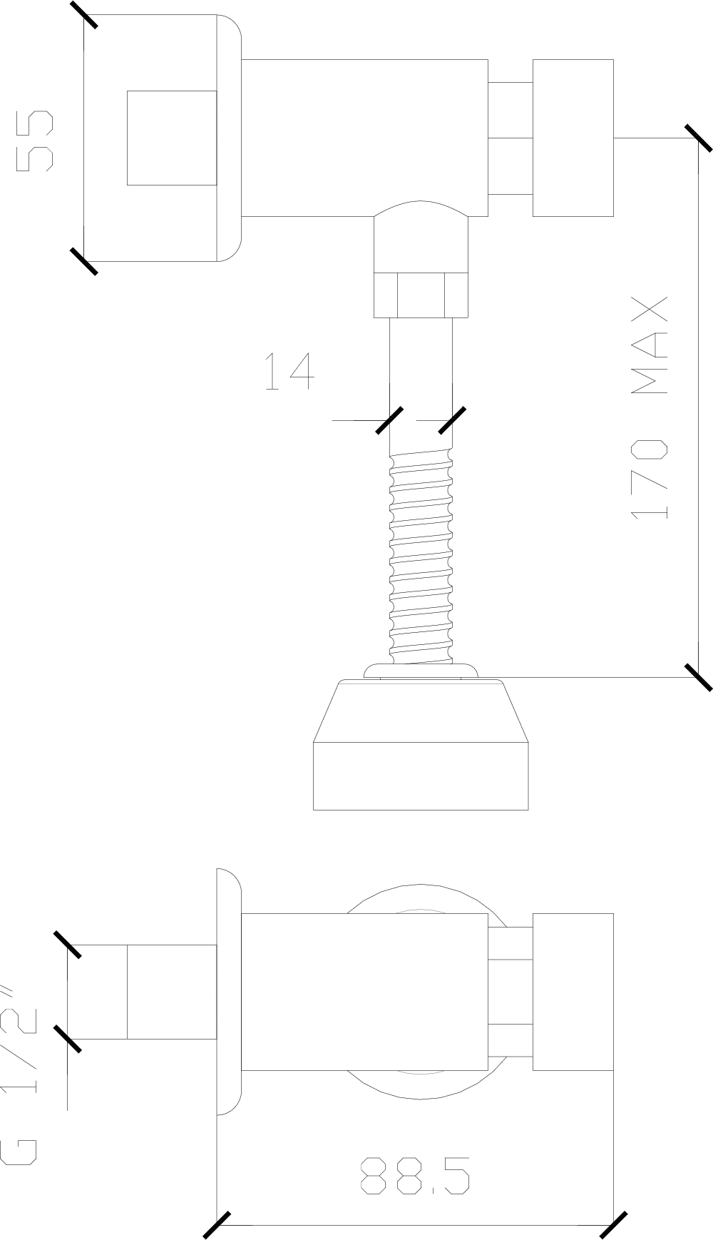 Diseño técnico - Mingitorio temporizado Aquamatic