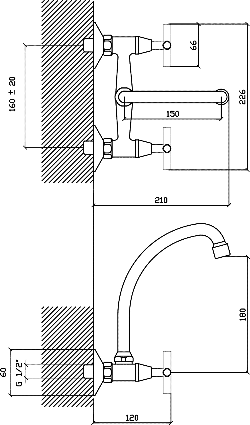 Diseño técnico - Cocina pared exterior pico J Aukan Cruz