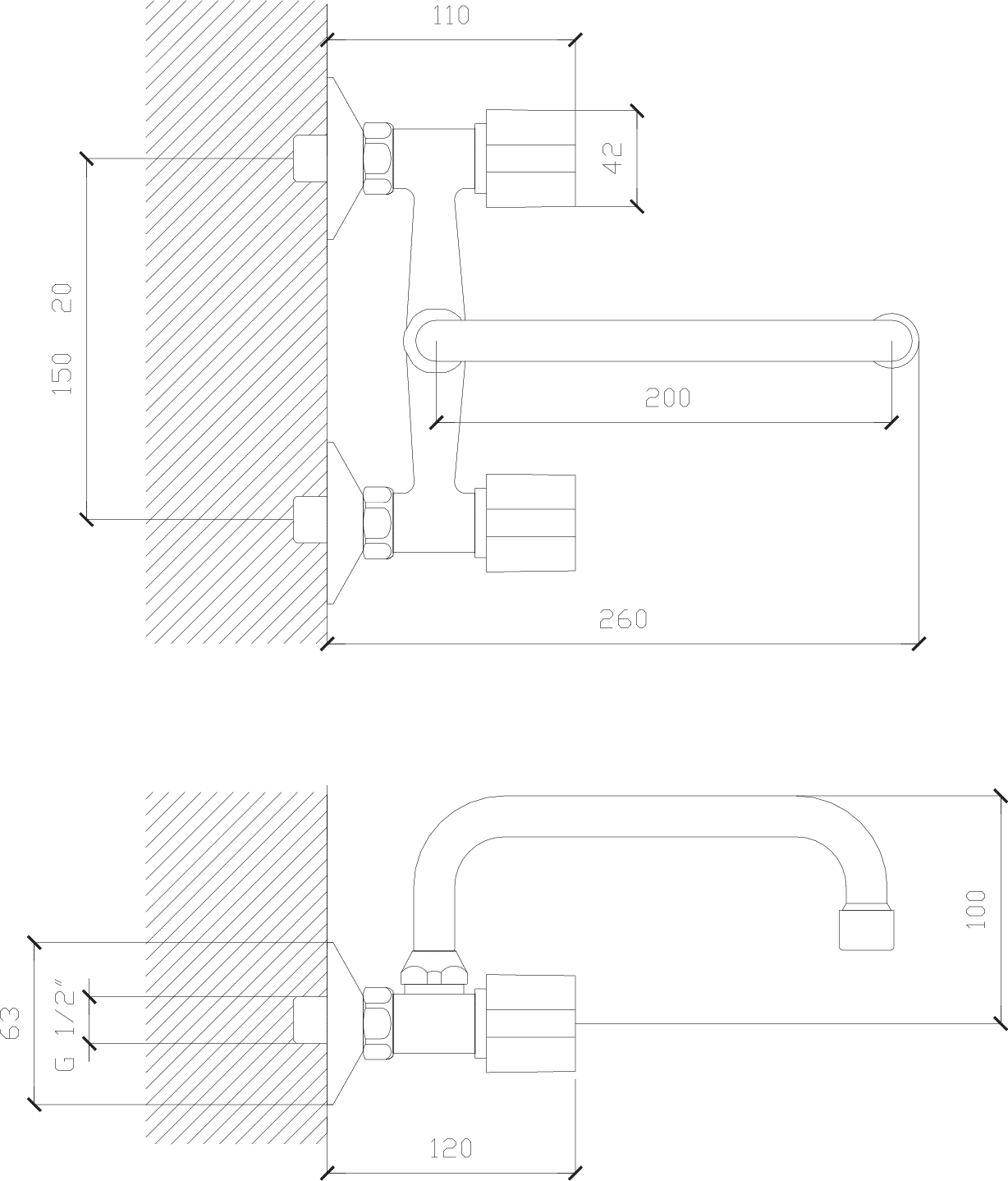 Diseño técnico - Cocina exterior Pico U AQ7000