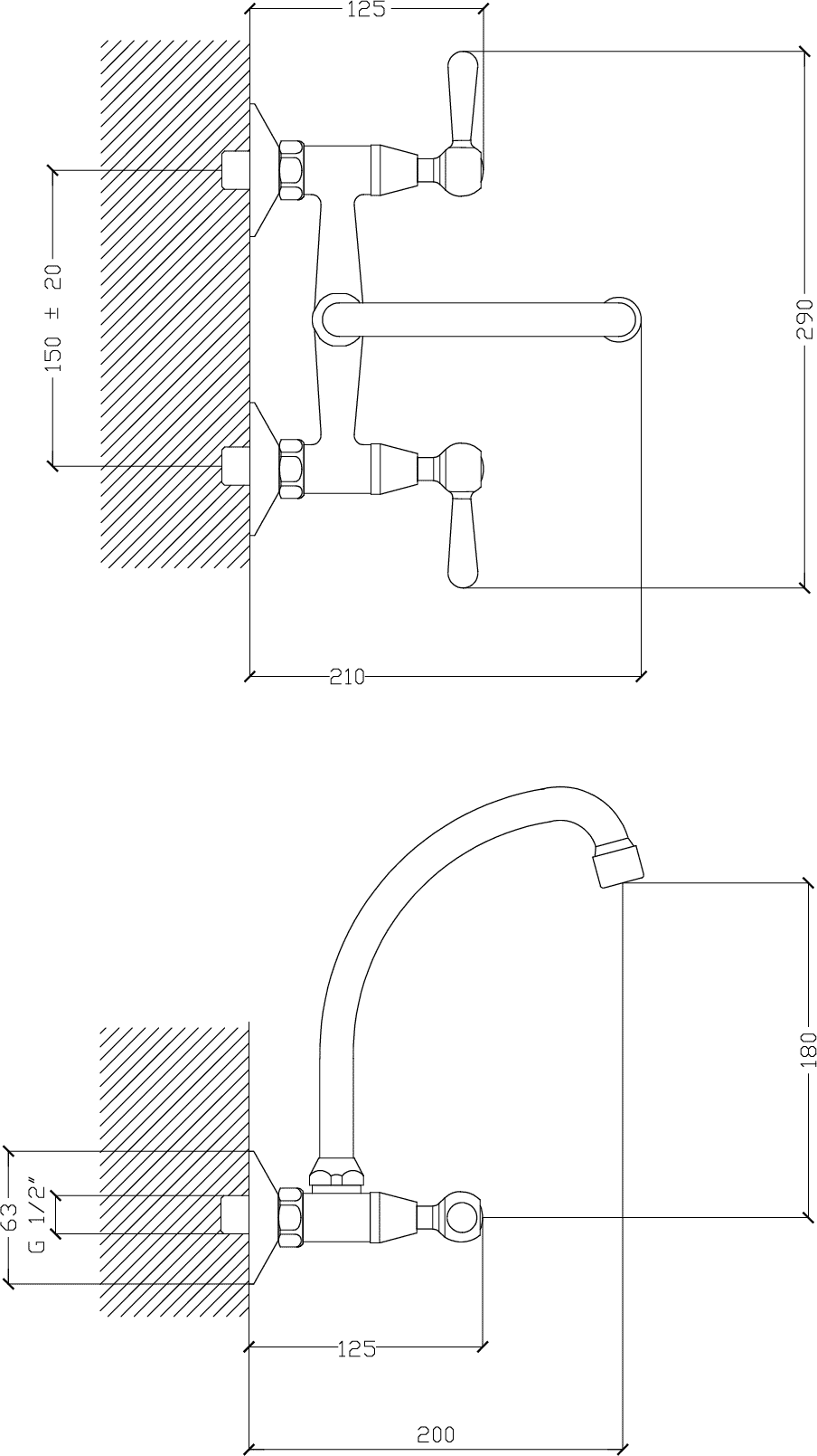 Diseño técnico - Cocina pico J exterior Itati Lever