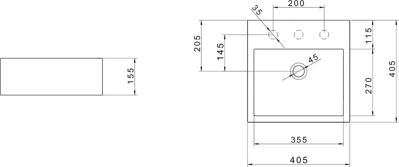 Diseño técnico - Bacha Deca apoyo L.73.17