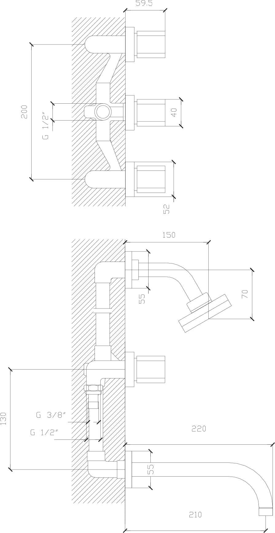 Diseño técnico - Bañera con transferencia Liv Deca