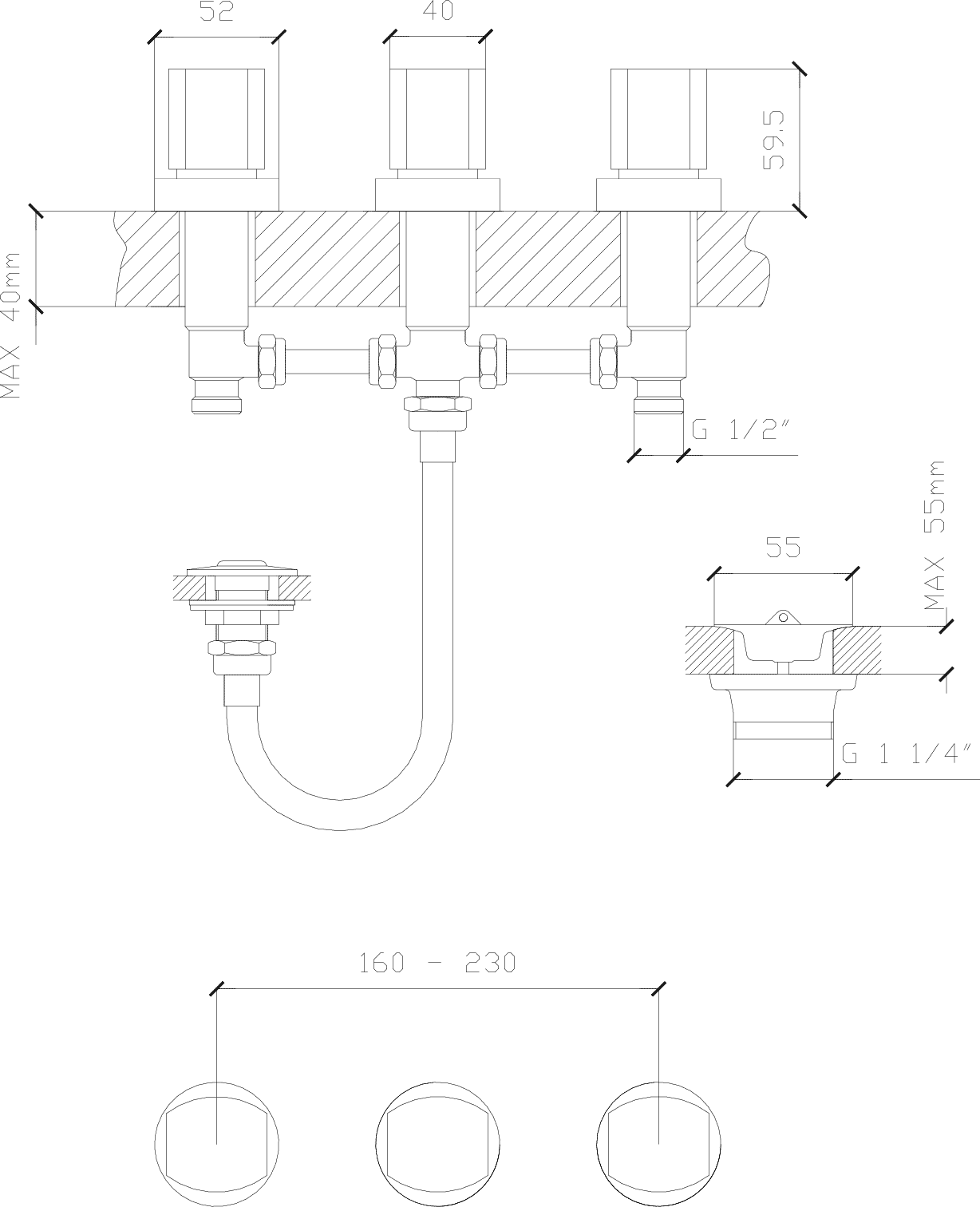 Diseño técnico - Bidet Liv Deca