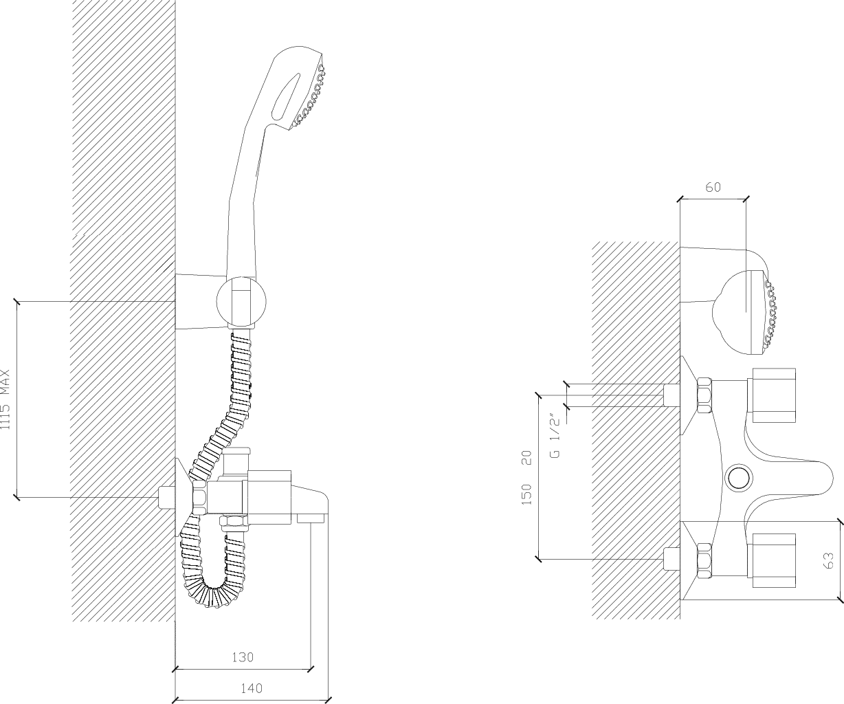 Diseño técnico - Bañera LX exterior Domo Classic