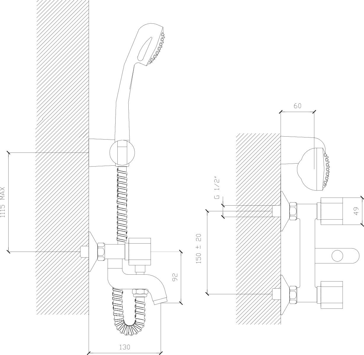 Diseño técnico - Bañera ST exterior Domo Classic