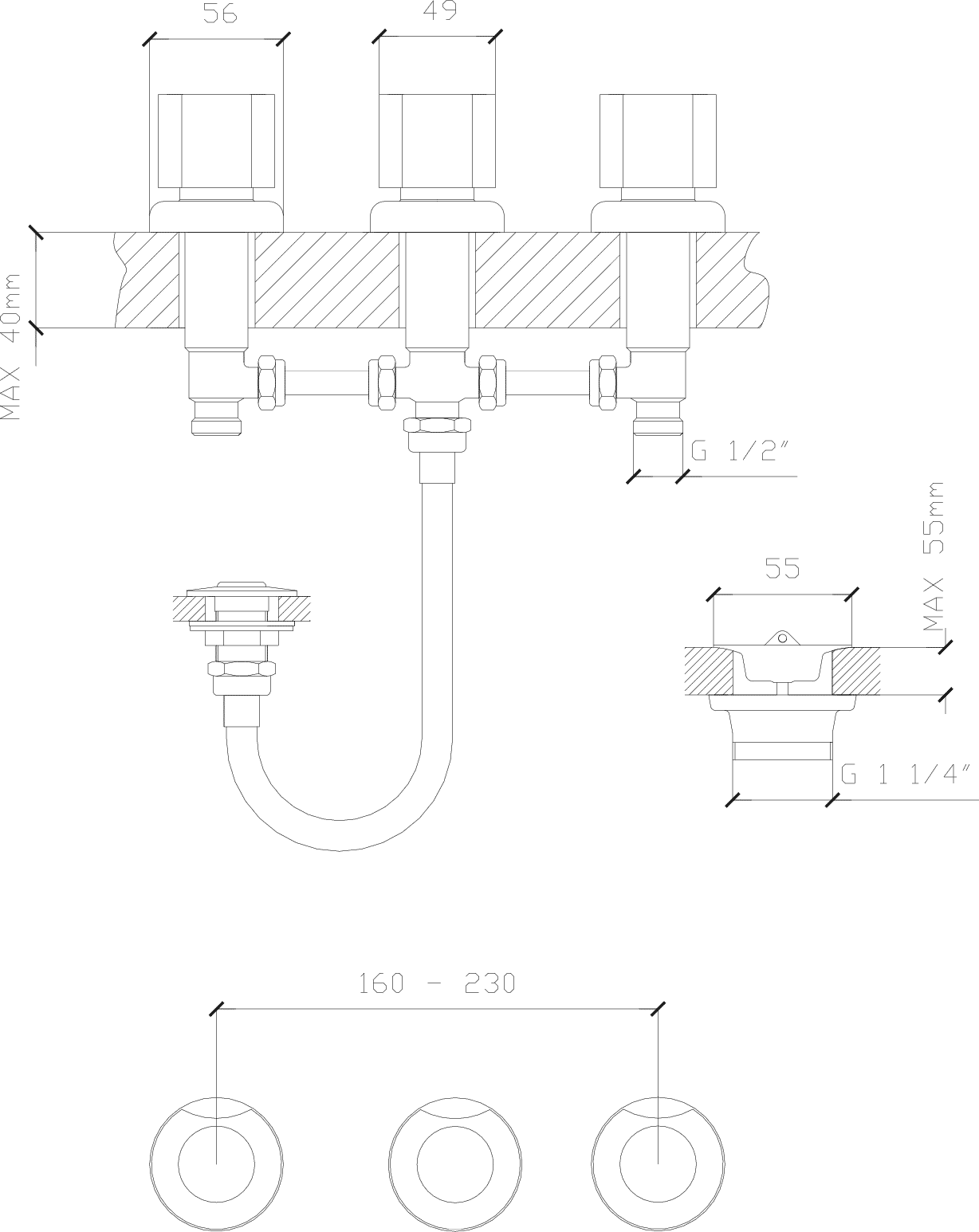 Diseño técnico - Bidet Domo Classic