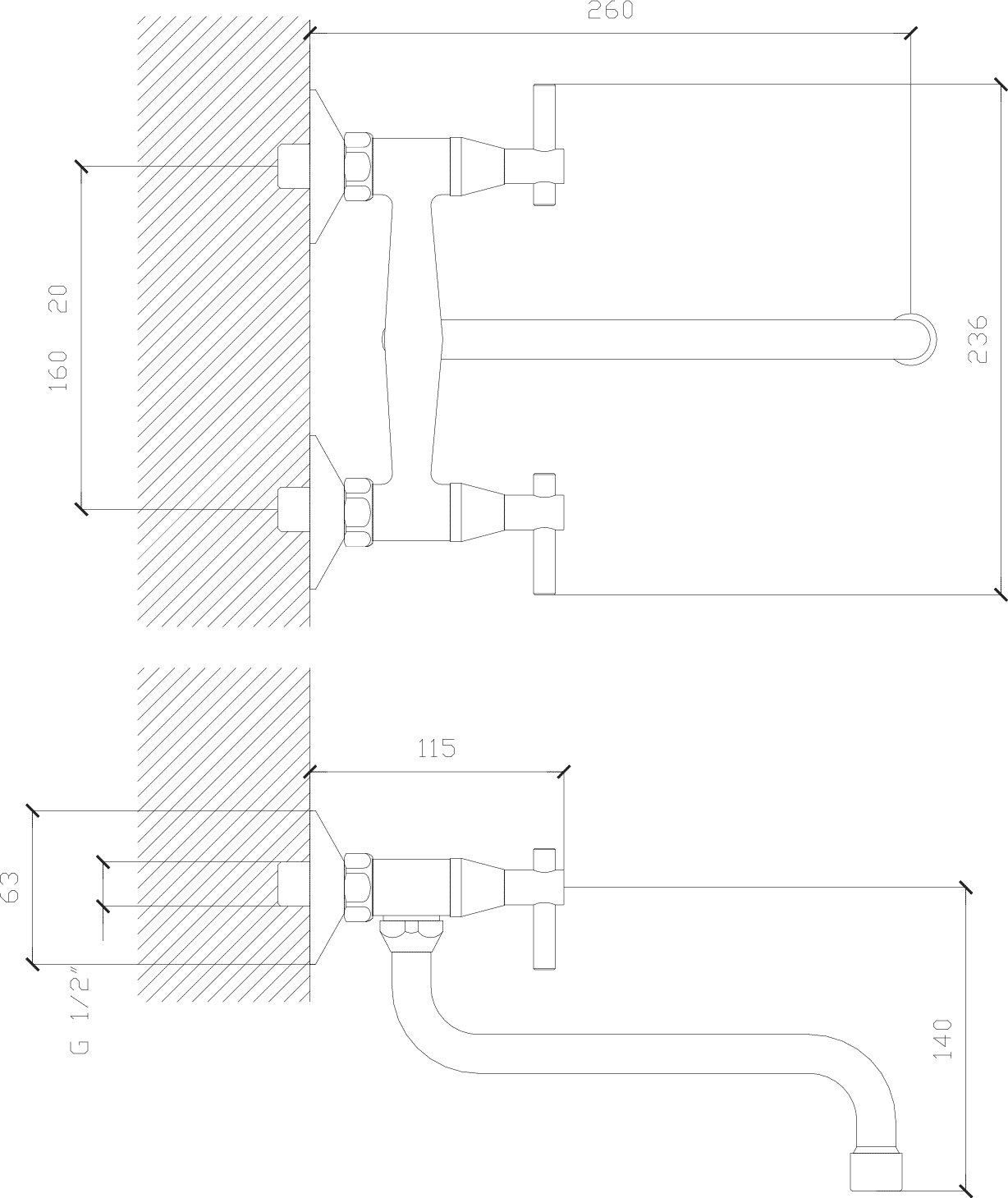 Diseño técnico - Cocina exterior pico S Aymara lever