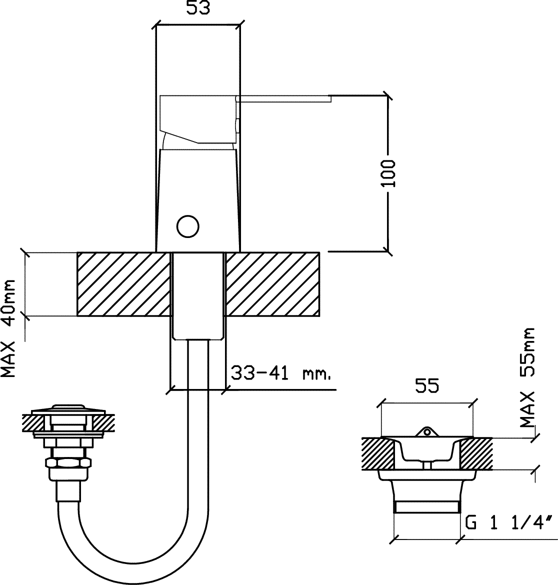 Diseño técnico - Bidet Aluminé