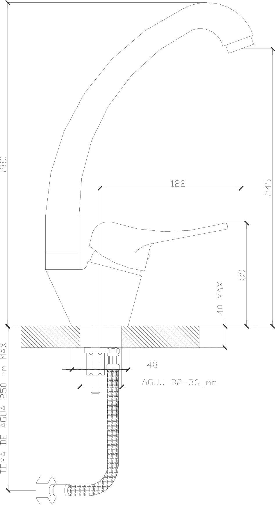Diseño técnico - Cocina cisne Alhue