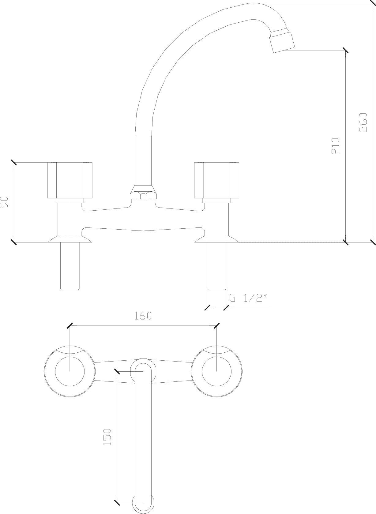 Diseño técnico - Cocina sobremesada Domo