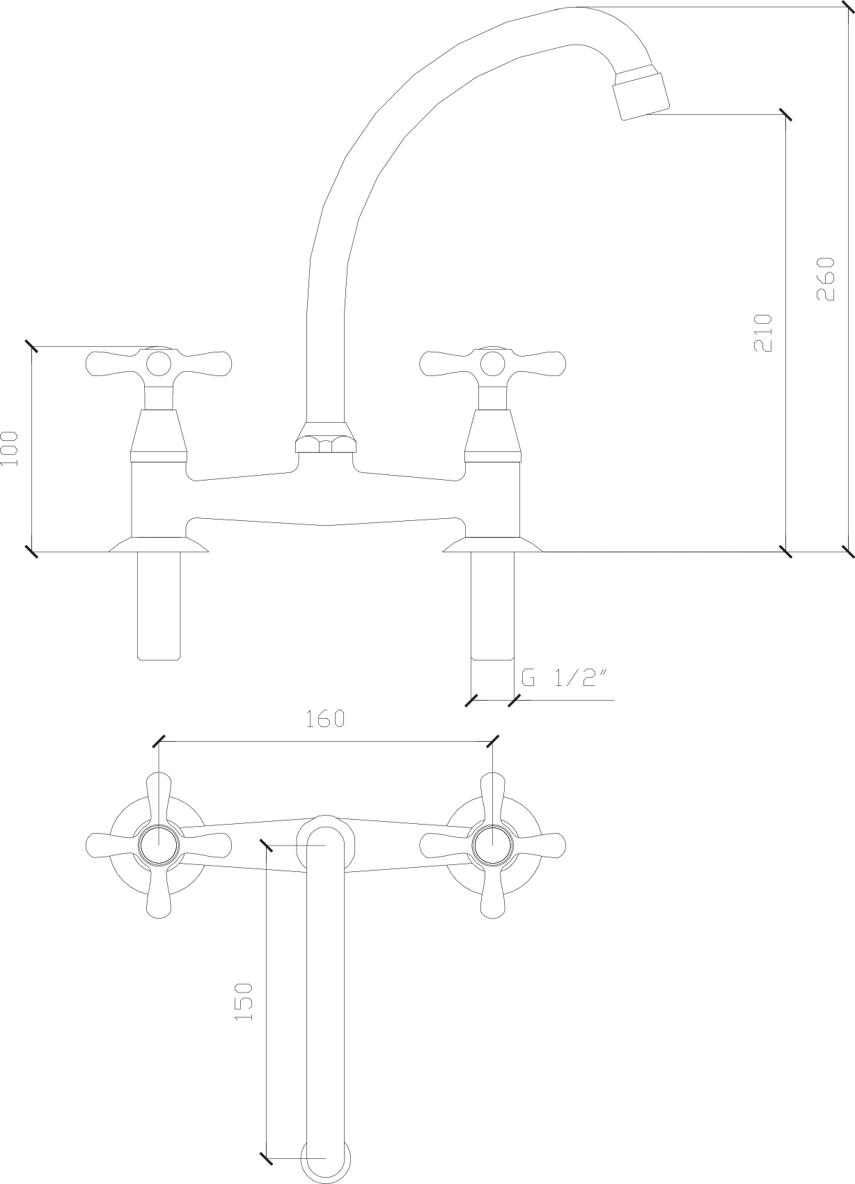 Diseño técnico - Cocina sobremesada Itati cruz