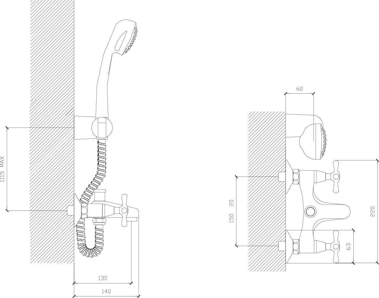 Diseño técnico - Bañera LX exterior Itati cruz