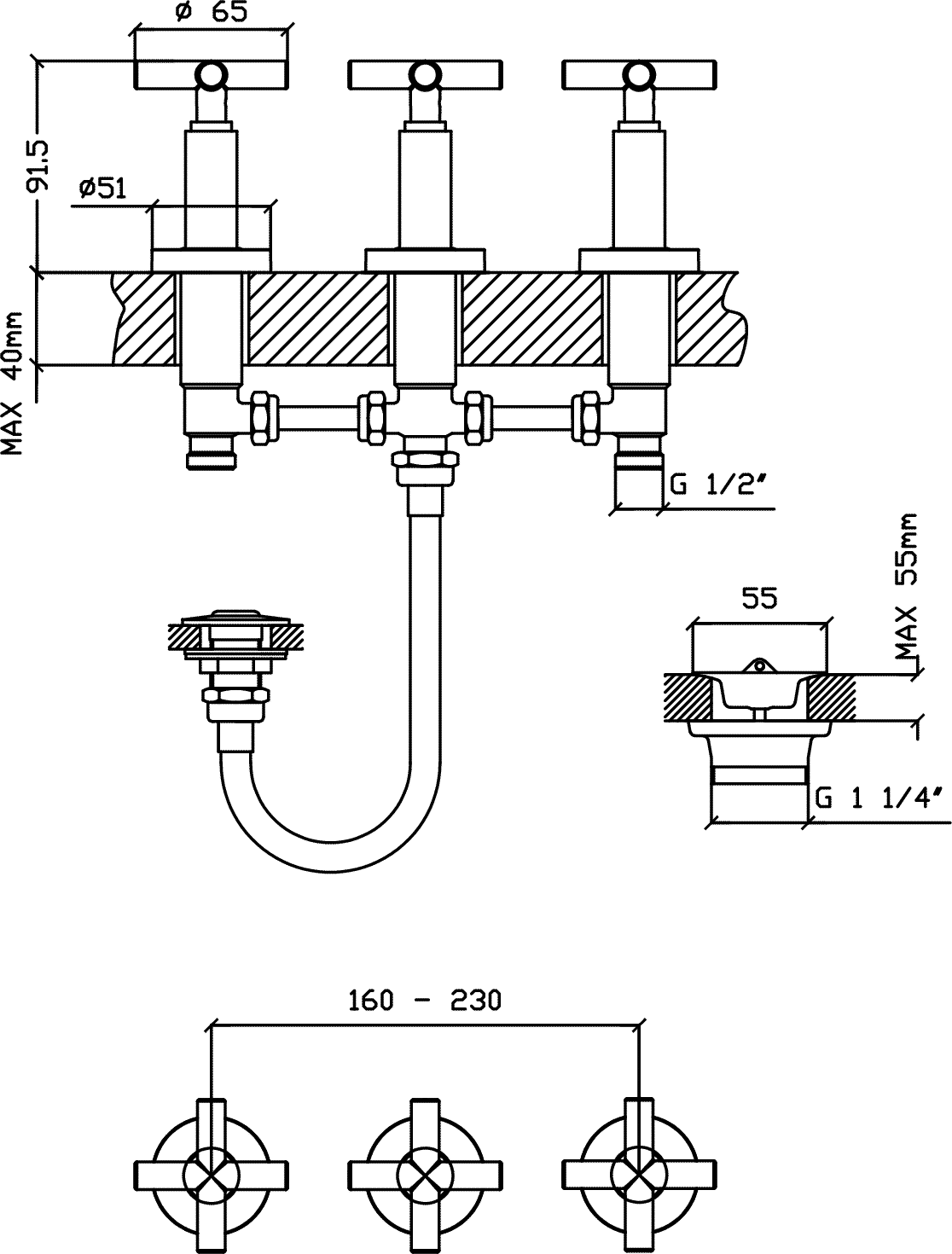 Diseño técnico - Bidet Lamy Black